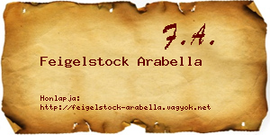 Feigelstock Arabella névjegykártya
